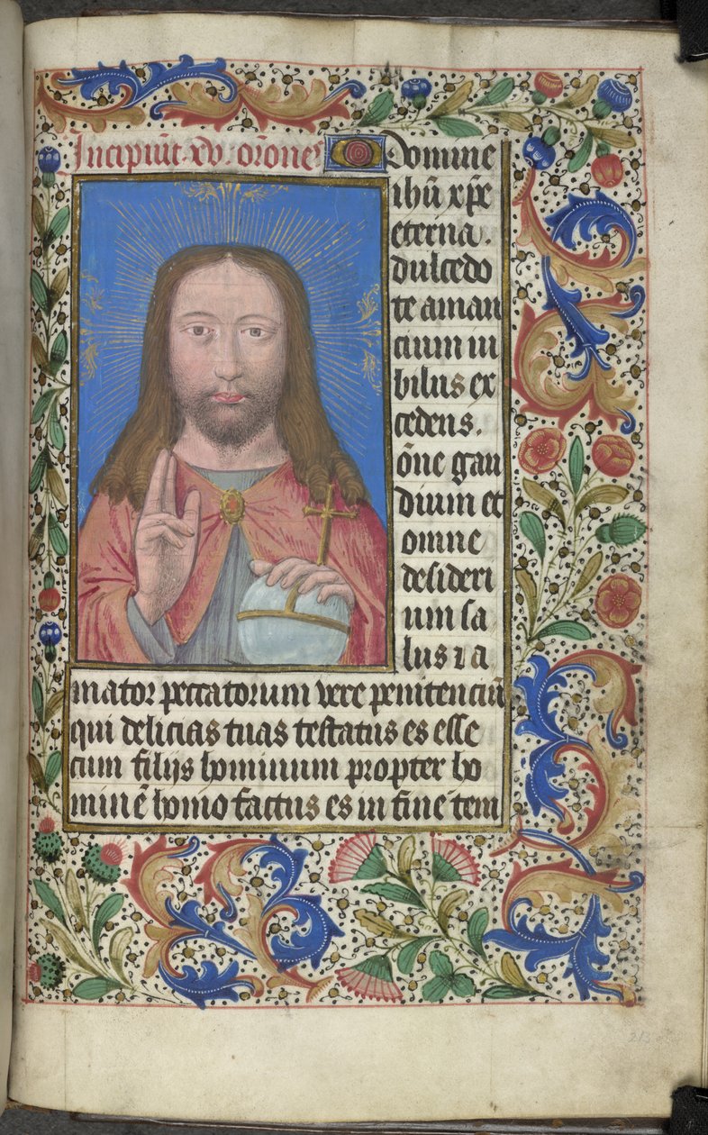 Cristo benedicente da Master of the Dresden Prayer Books