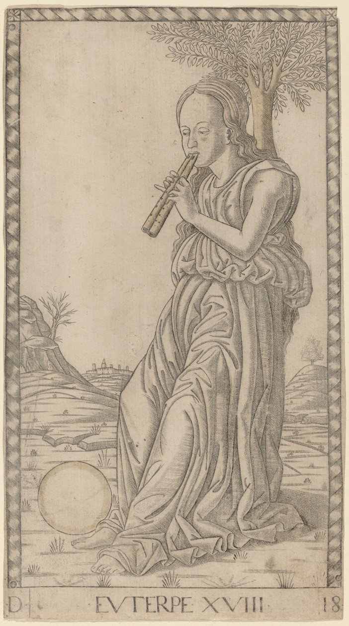 Euterpe da Master of the E Series Tarocchi
