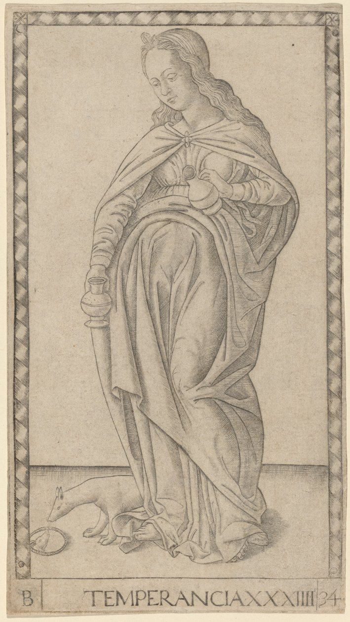Temperanza da Master of the E Series Tarocchi
