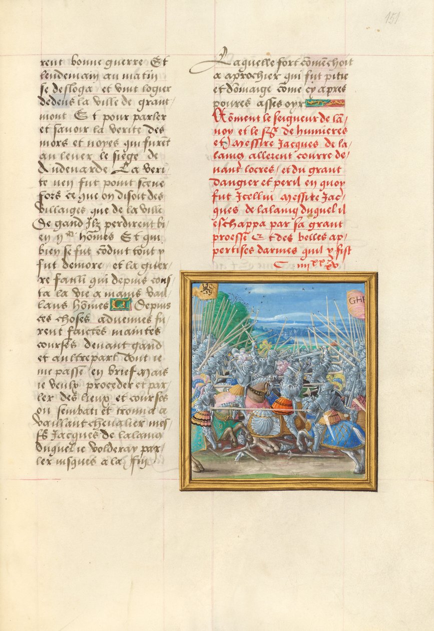 La battaglia di Lokeren da Master of the Getty Lalaing