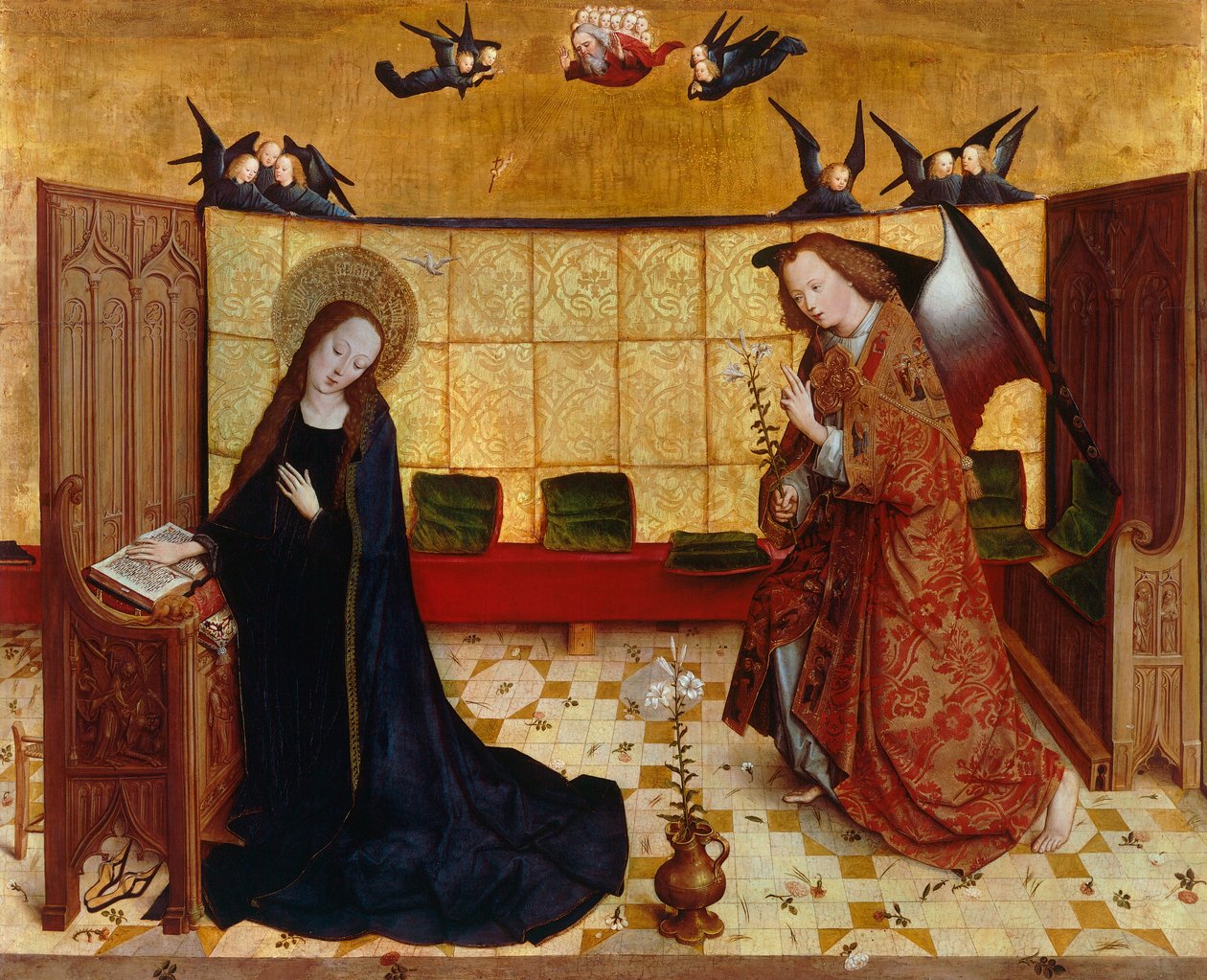 Annunciazione da Master of the Life of Virgin Mary