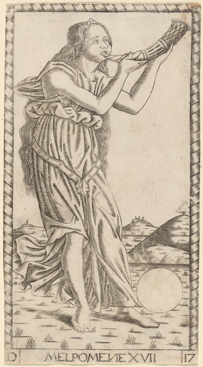 Melpomene da Master of the S Series Tarocchi