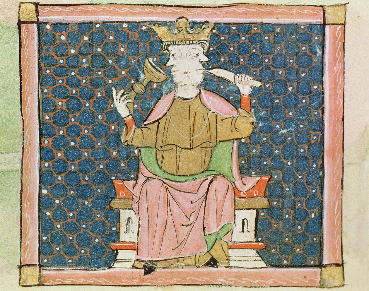 Fol.57v Gennaio: Giano da Matfre Ermengaut