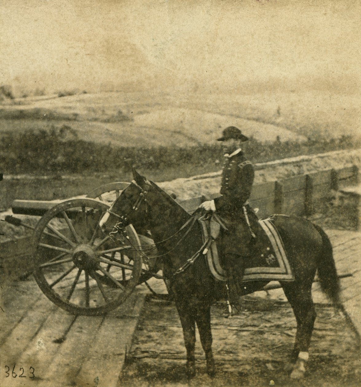 Maggiore Generale W.T. Sherman e cavallo da Mathew B. Brady