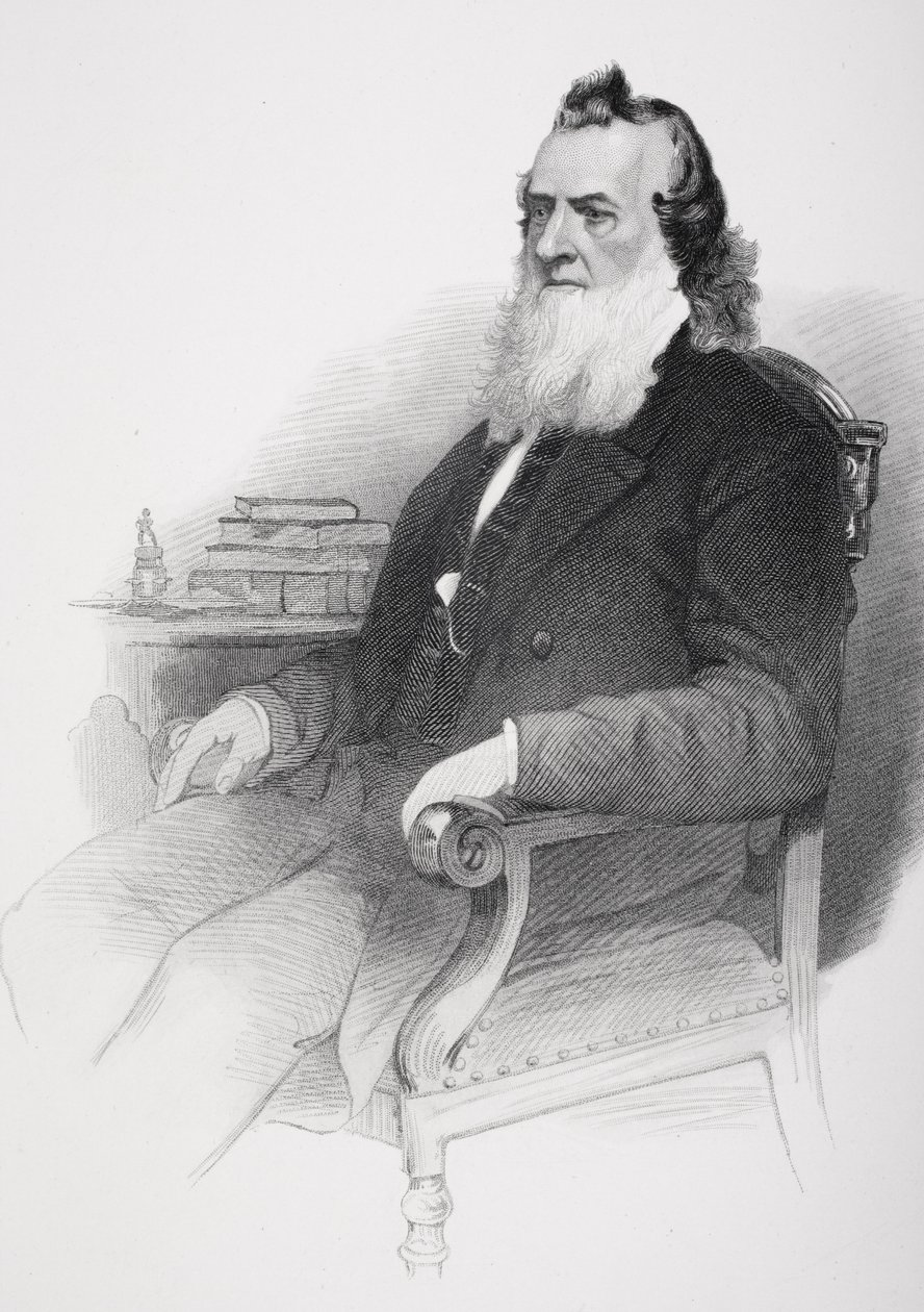 Ritratto di Gideon Welles (1802-78) da Mathew B. Brady