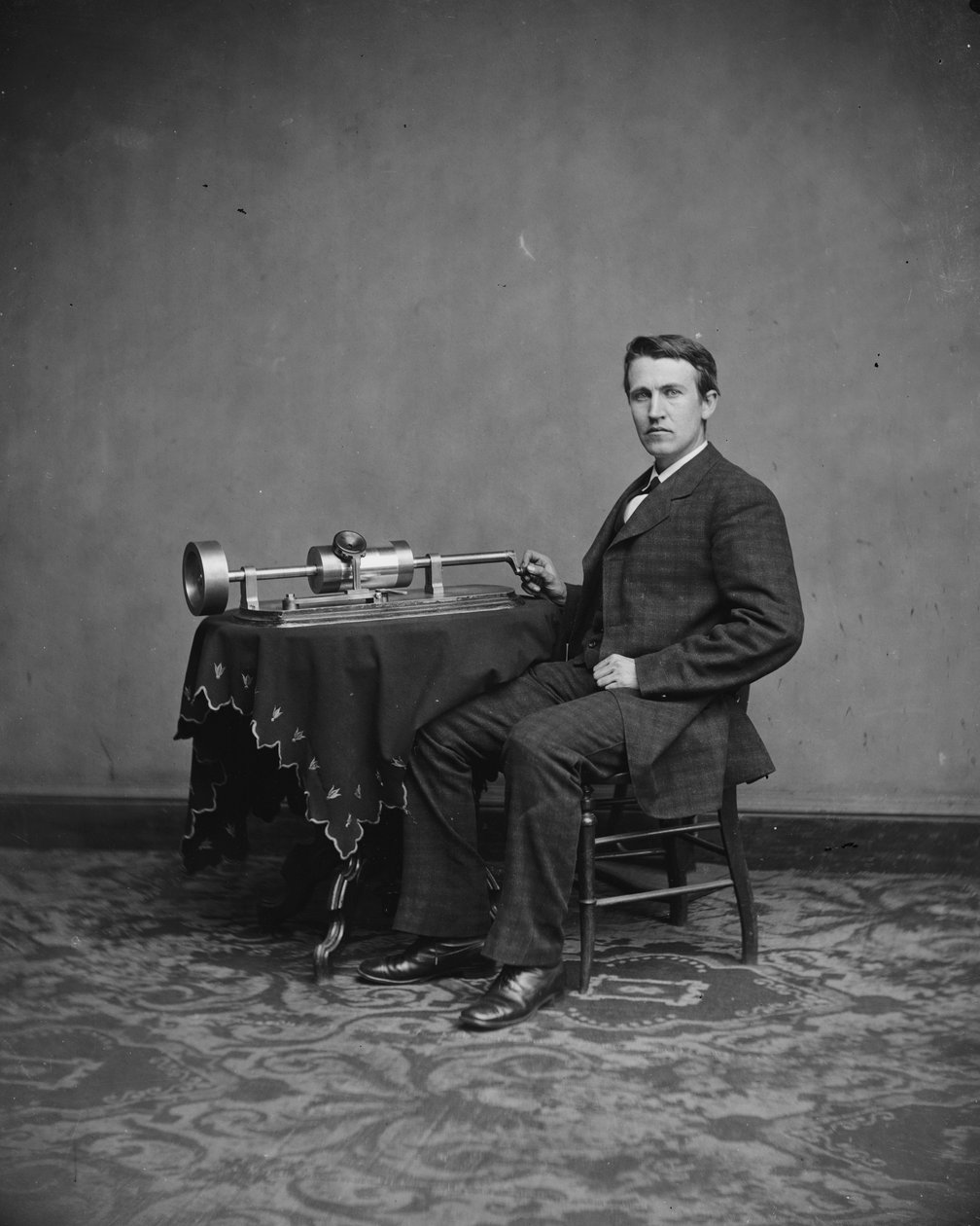 Thomas Edison, c.1877-8 da Mathew B. Brady