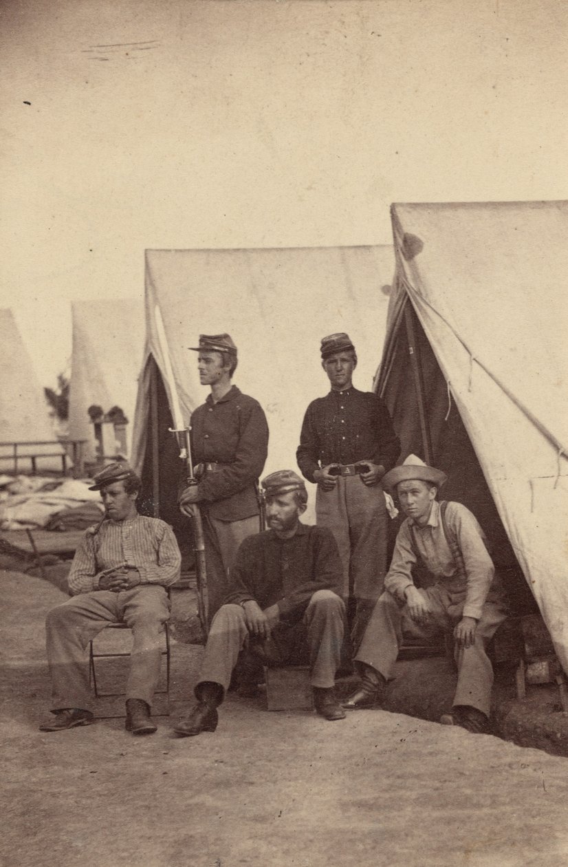 Scena di campo, 1862 (foto) da Mathew Brady