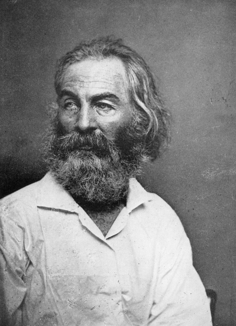 Walt Whitman 1819-1892, poeta americano da Mathew Brady