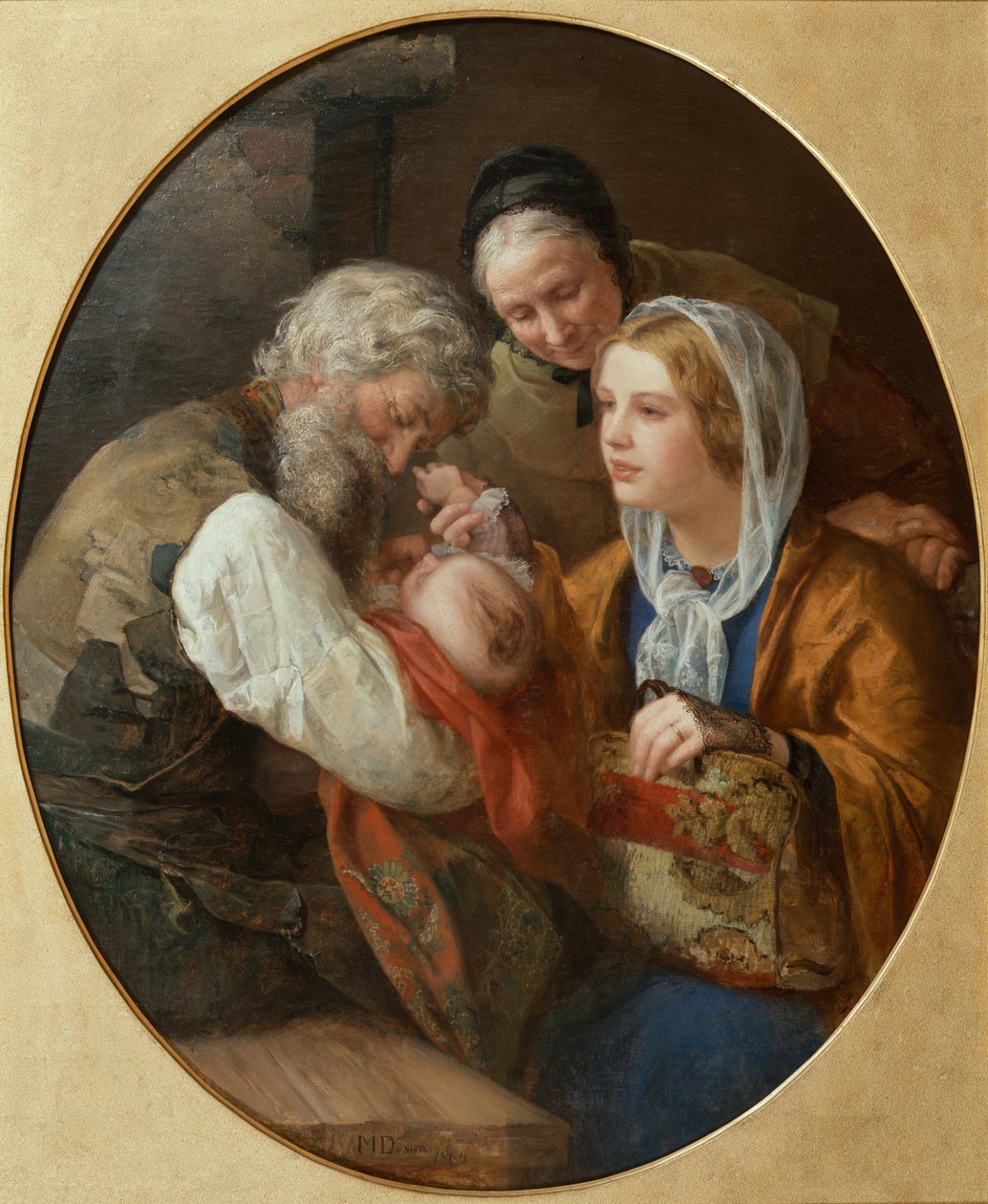Giovane madre in visita dai genitori da Mathilde Dietrichson