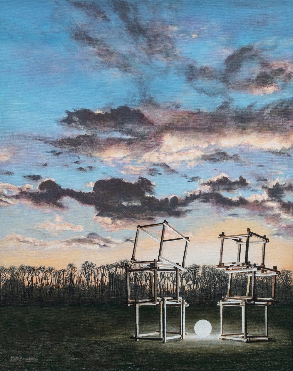 Segnaposto, 2022 (acrilico su tela) da Matt Bannister