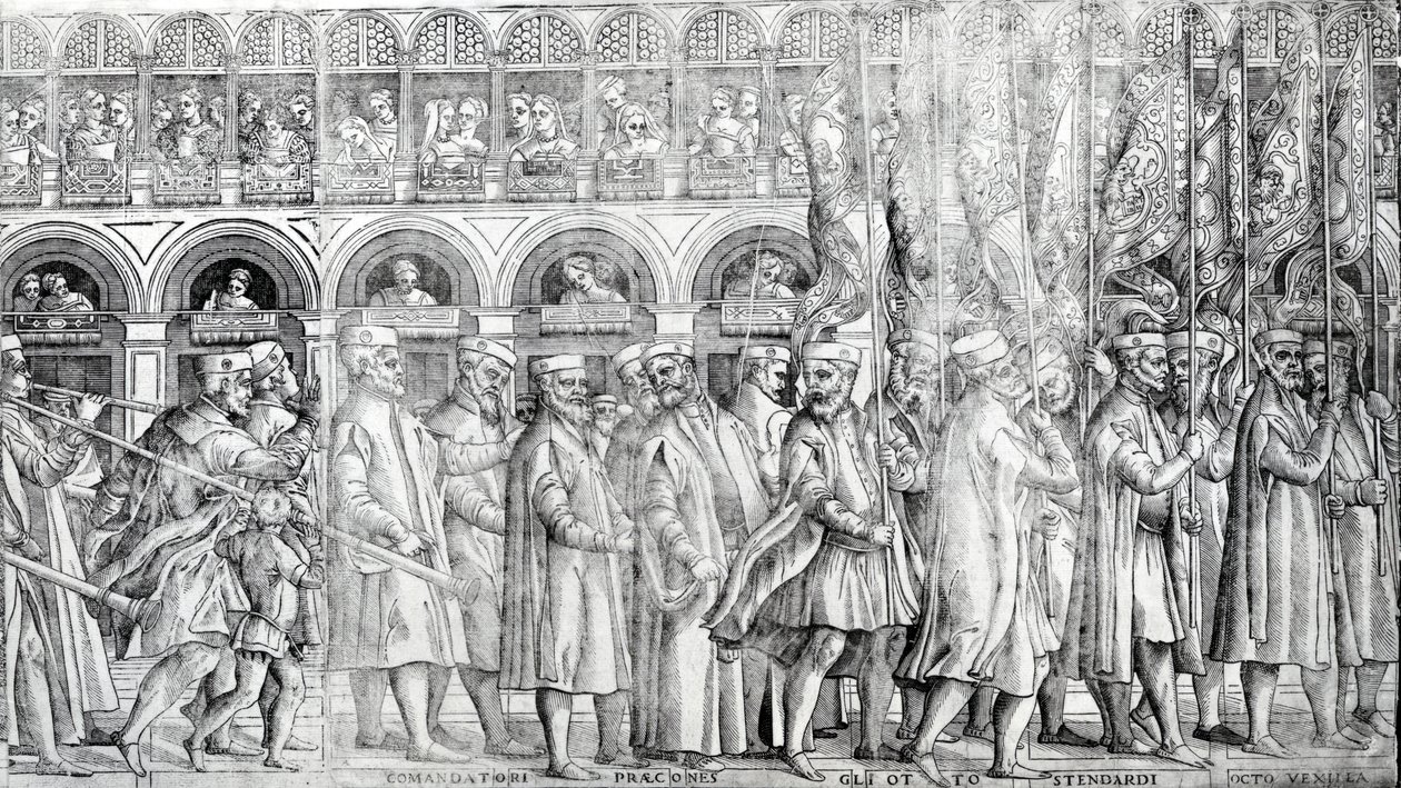 Processione Dogale, c.1555-60 da Matteo Pagani