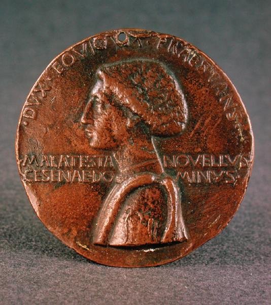 Medaglia (dritto) di Sigismondo Pandolfo Malatesta (1417-68), 1446 da Matteo di Andrea de Pasti