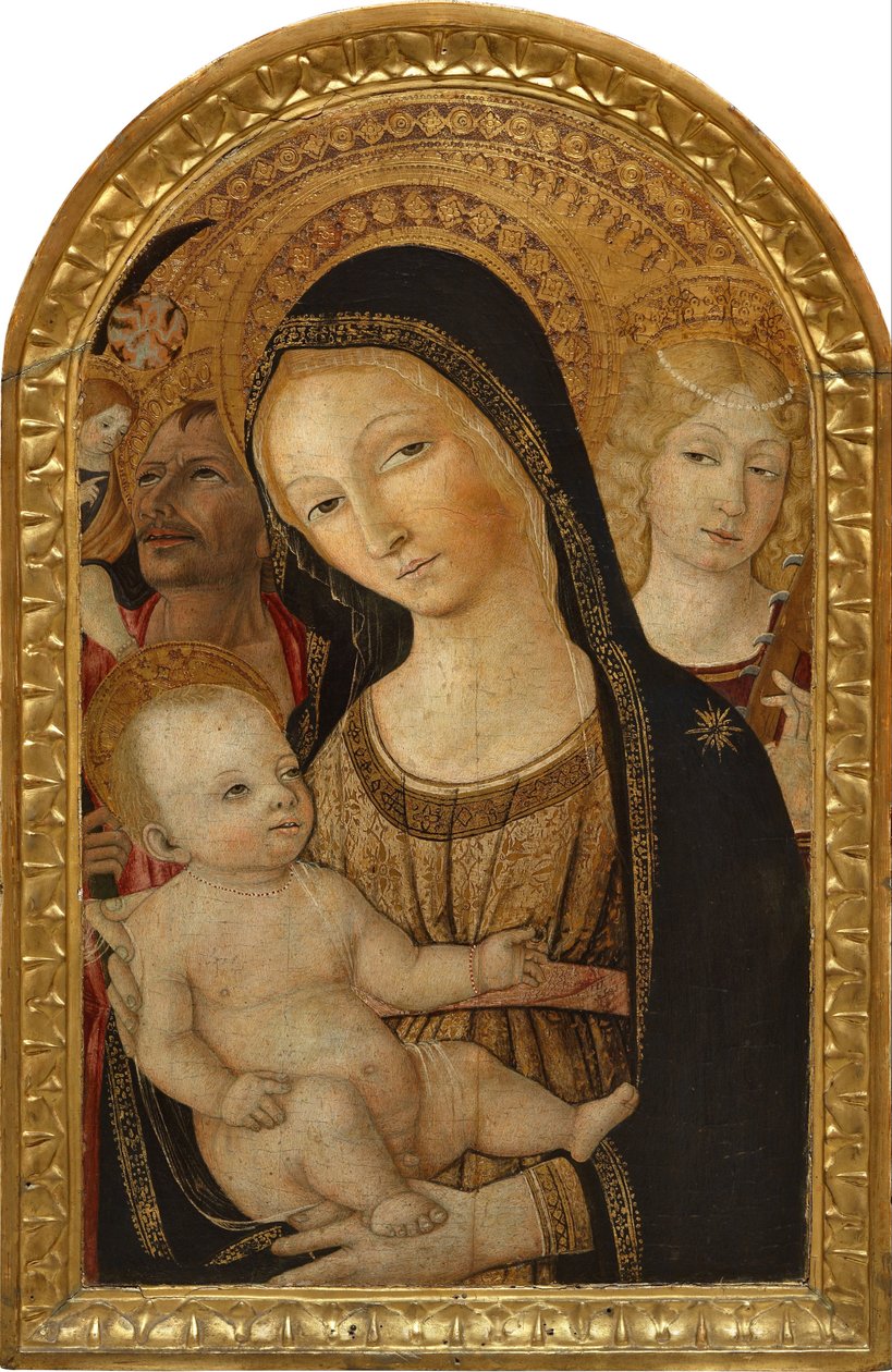 Madonna col Bambino con Santa Caterina e San Cristoforo da Matteo di Giovanni di Bartolo