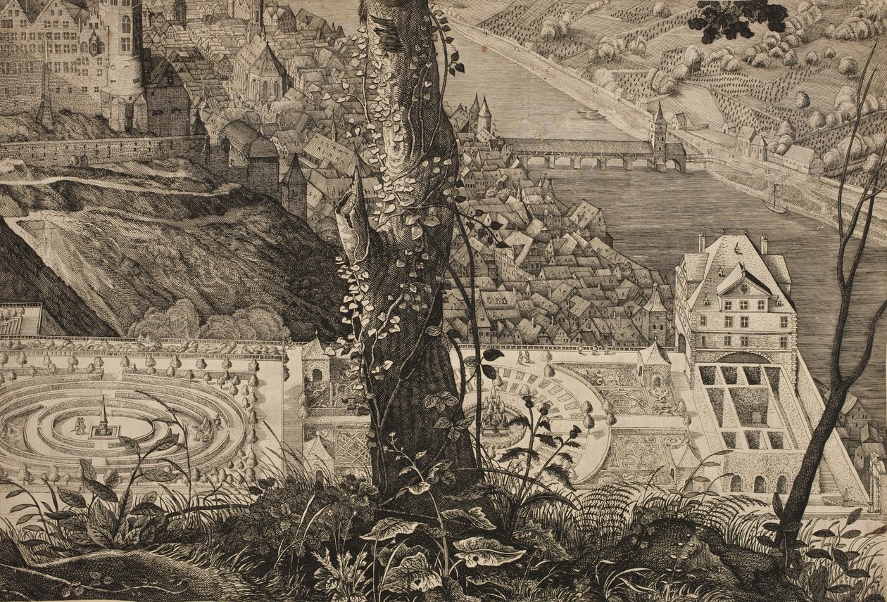 Hortus Palatinus. Giardino del castello di Heidelberg da Matthäus Merian d.Æ.