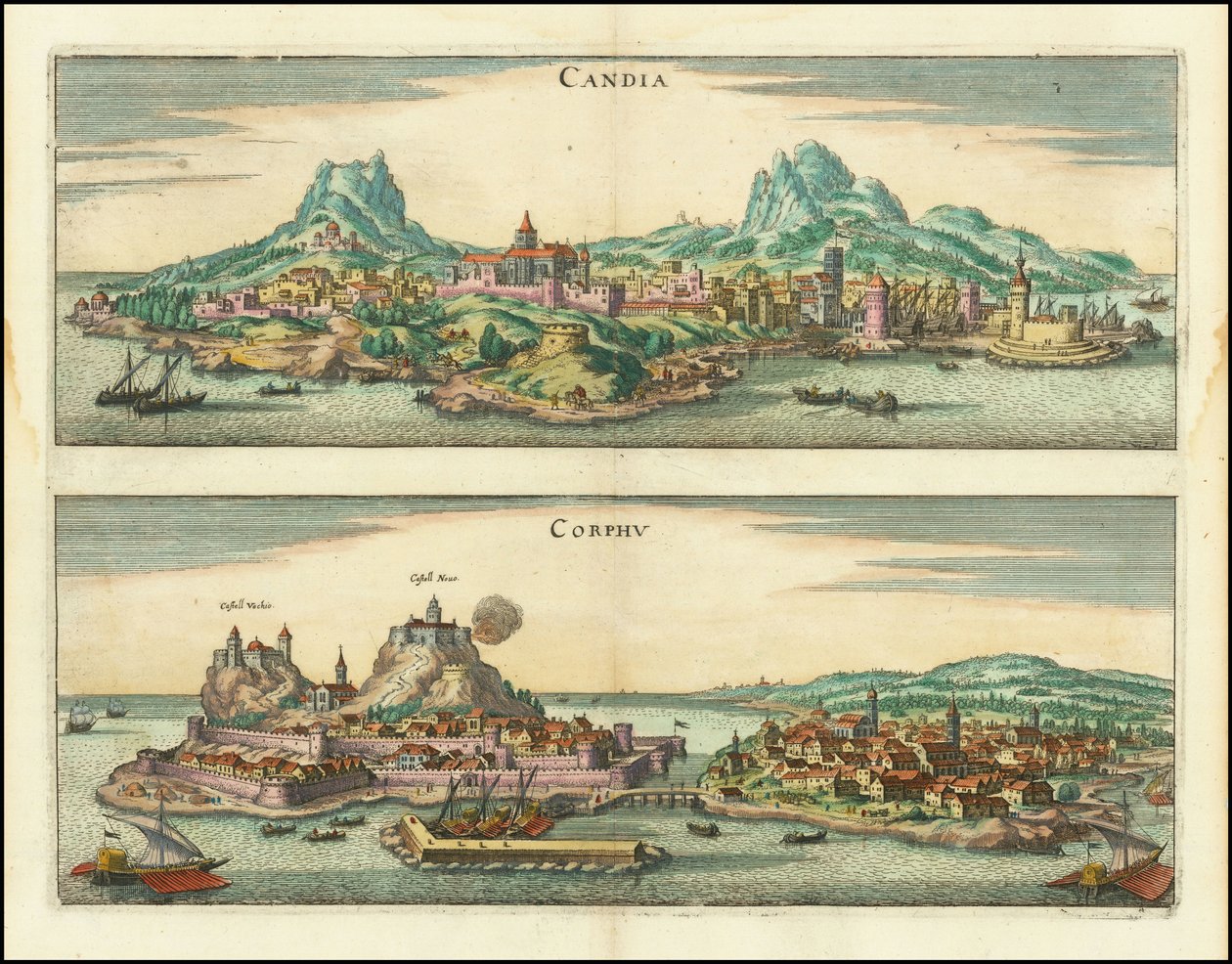 Candia, Corfù da Matthaus Merian