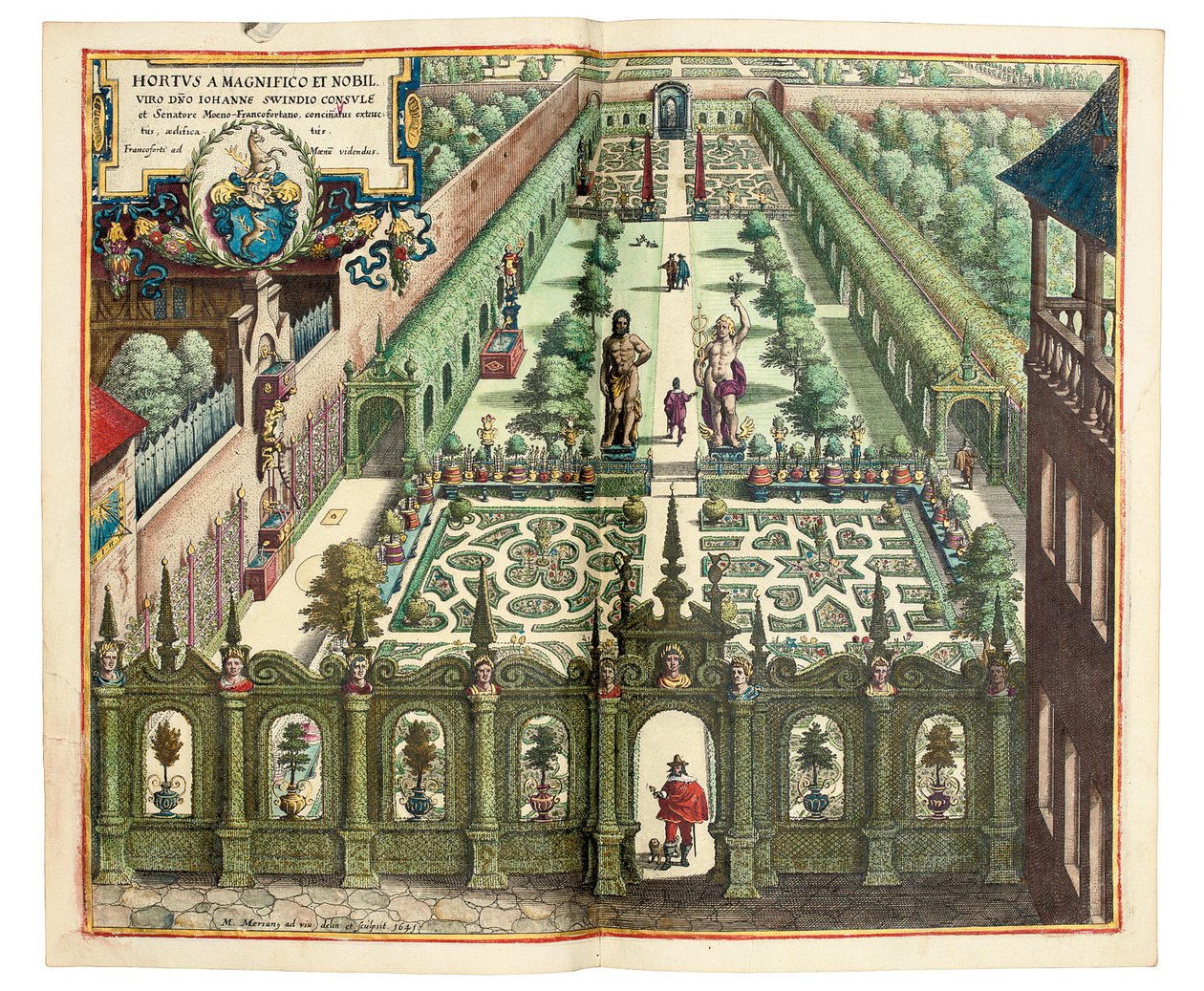 Il Giardino di Johan Schwinden da Matthaus the Elder Merian