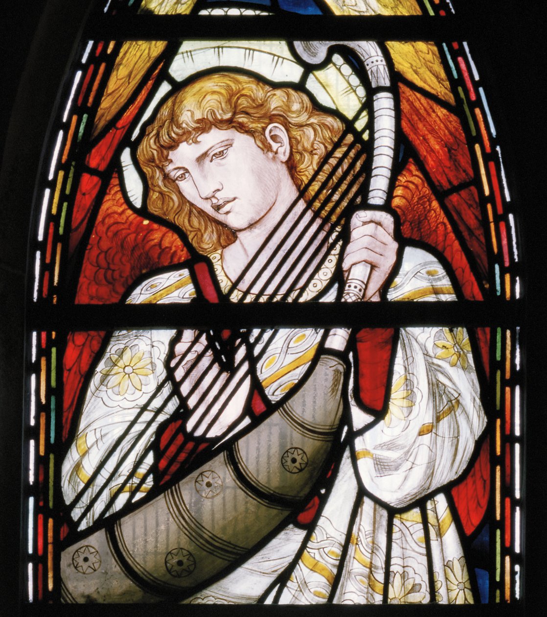 Aberdeen, Cattedrale di St Machar, Cottier & Co, Angelo musicista (dettaglio), 1873 da Matthew Maris