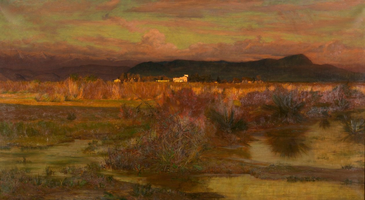 Bagliore del Tramonto in Italia - Sera, 1909 da Matthew Ridley Corbet