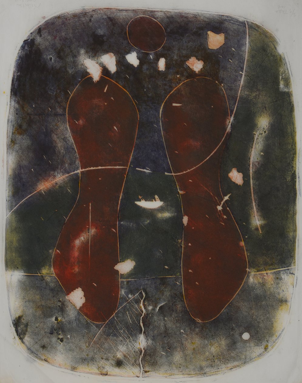 tavola uno, 2020 (linoleografia) da Matthew Hilton
