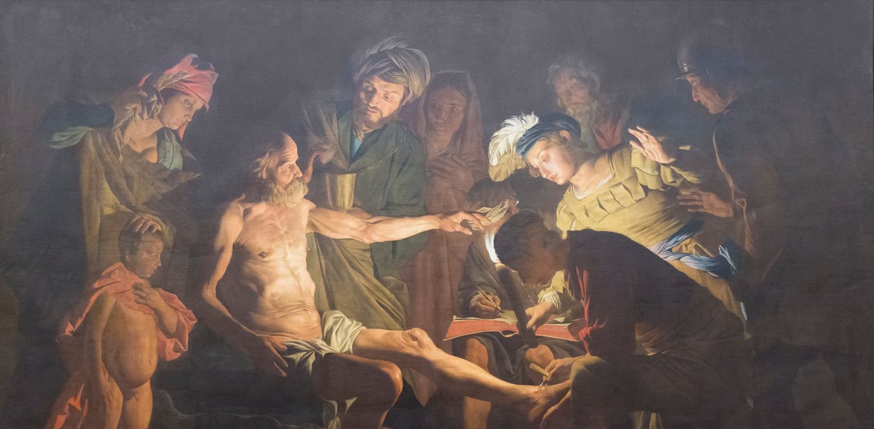 La morte di Seneca da Matthias (c.1600 p.1650) Stomer
