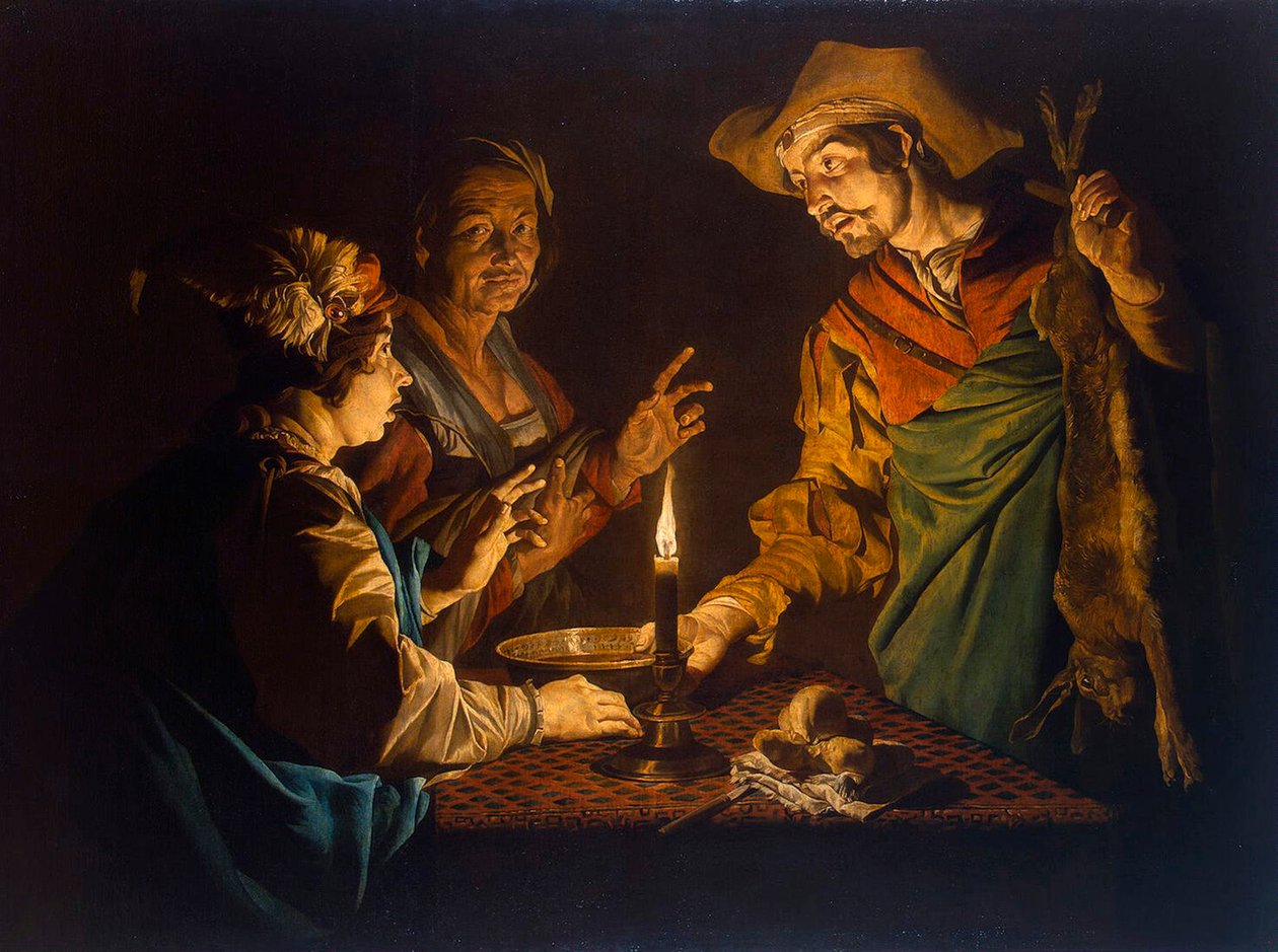Esaù e Giacobbe da Matthias Stomer
