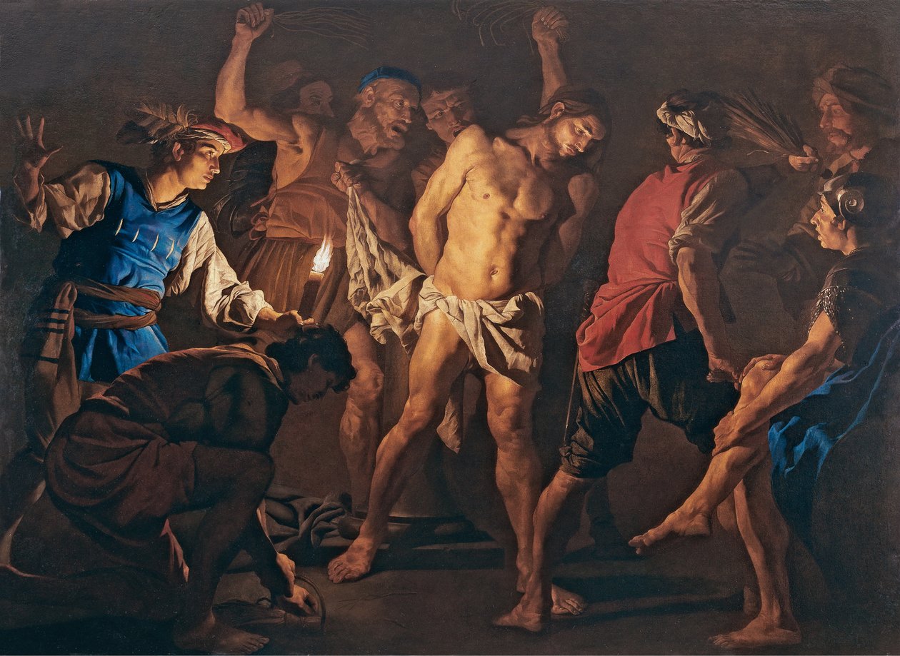La flagellazione di Cristo, c. 1640 da Matthias Stomer