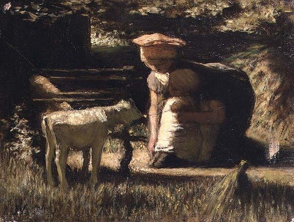 Conoscersi (Il piccolo capretto) da Matthijs Maris