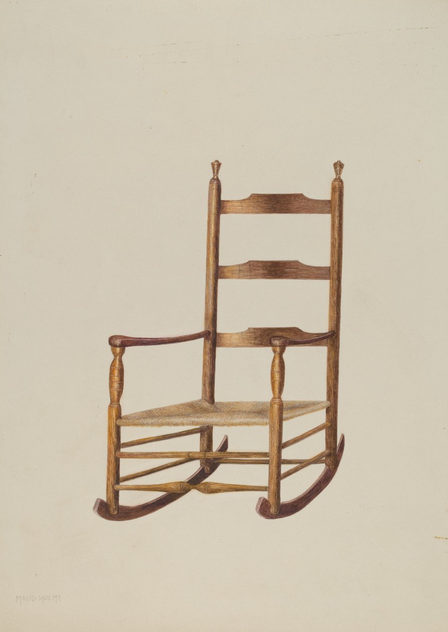 Sedia a dondolo da Maud M. Holme