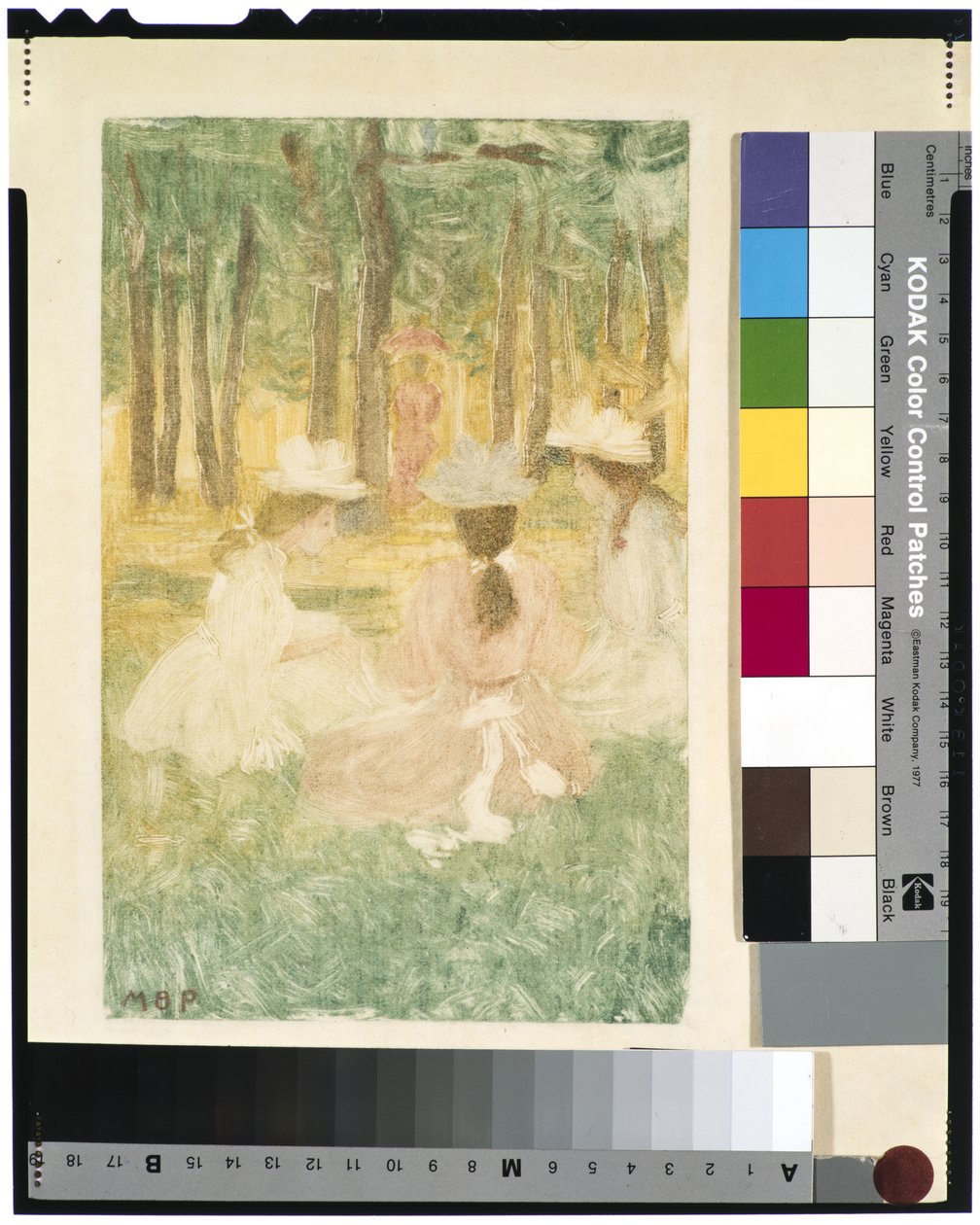 Il picnic, c.1895-97 da Maurice Brazil Prendergast