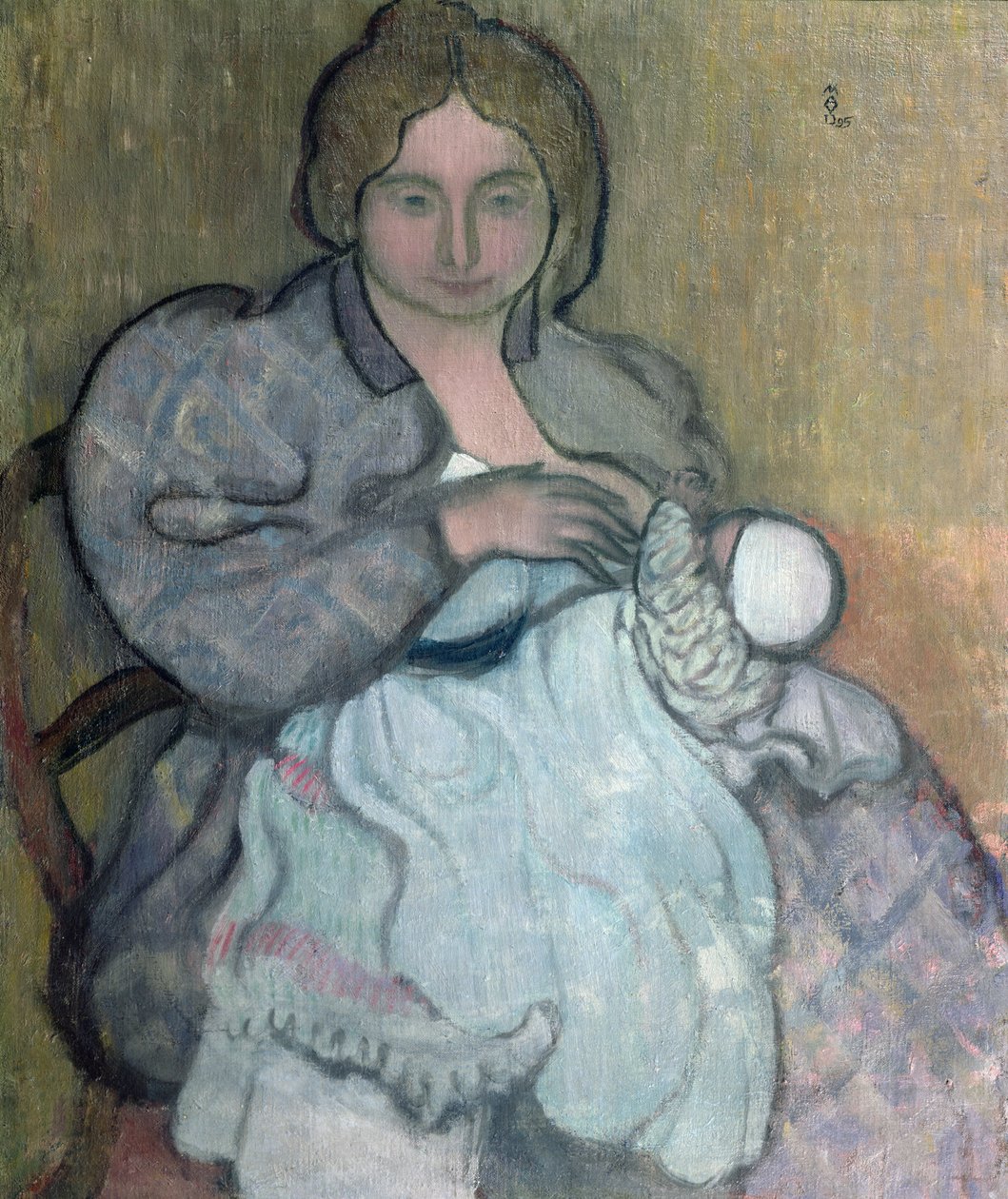 Maternità con un Vestito Bianco (Jean-Paul) c.1895 da Maurice Denis