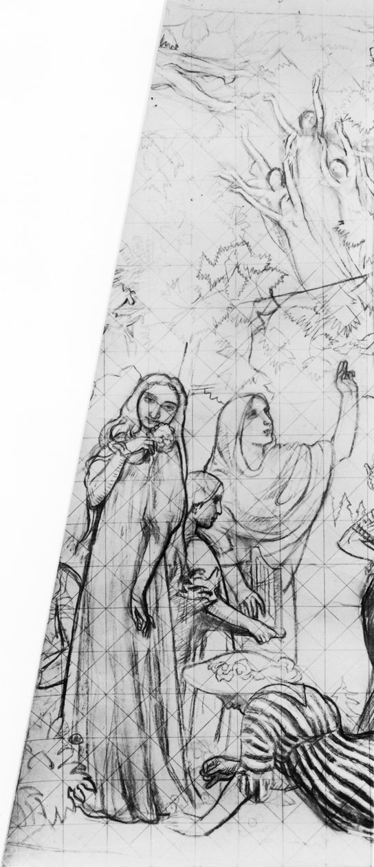 Melisande, dettaglio di un disegno per il soffitto del Théâtre des Champs-Élysées, Parigi, 1912 da Maurice Denis