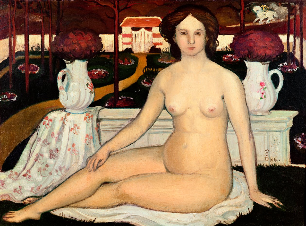 Nudo con un mazzo di violette da Maurice Denis