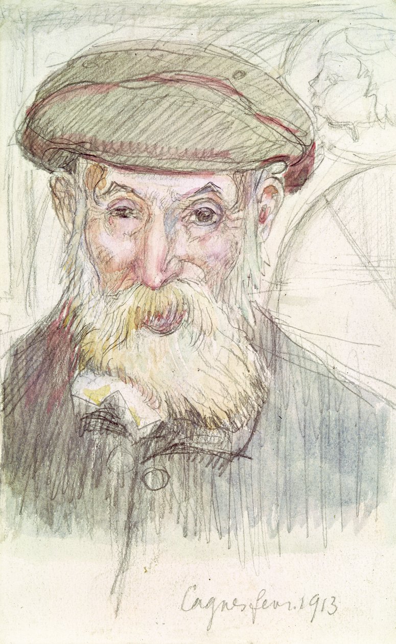 Ritratto di Pierre Auguste Renoir (1841-1919) a Cagnes, 1913 da Maurice Denis