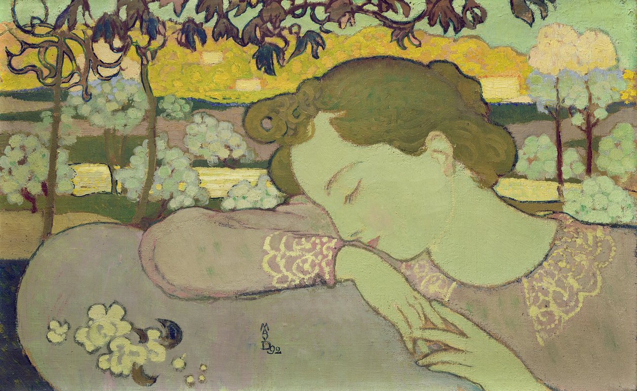 Donna che dorme, 1892 da Maurice Denis