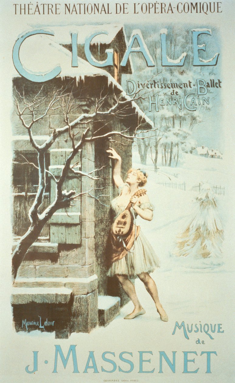 Cigale, balletto di Jules Massenet coreografato da Henri Cain al Theatre Nationale de l