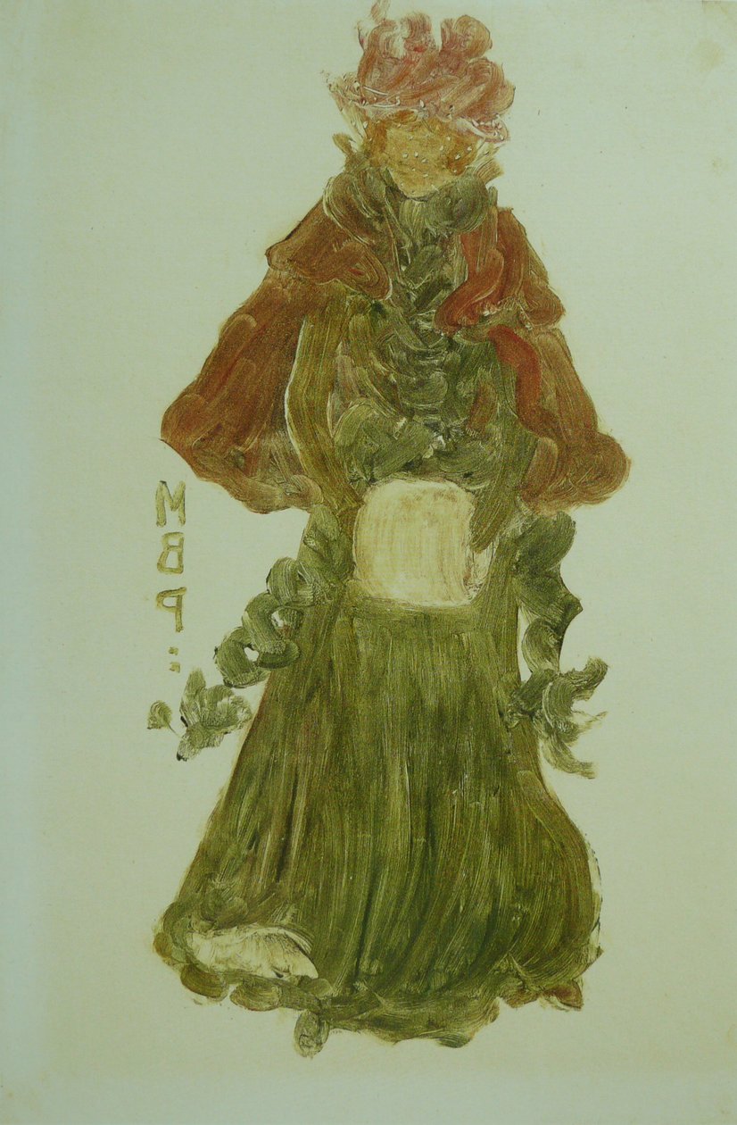 Il mantello rosso da Maurice Brazil Prendergast