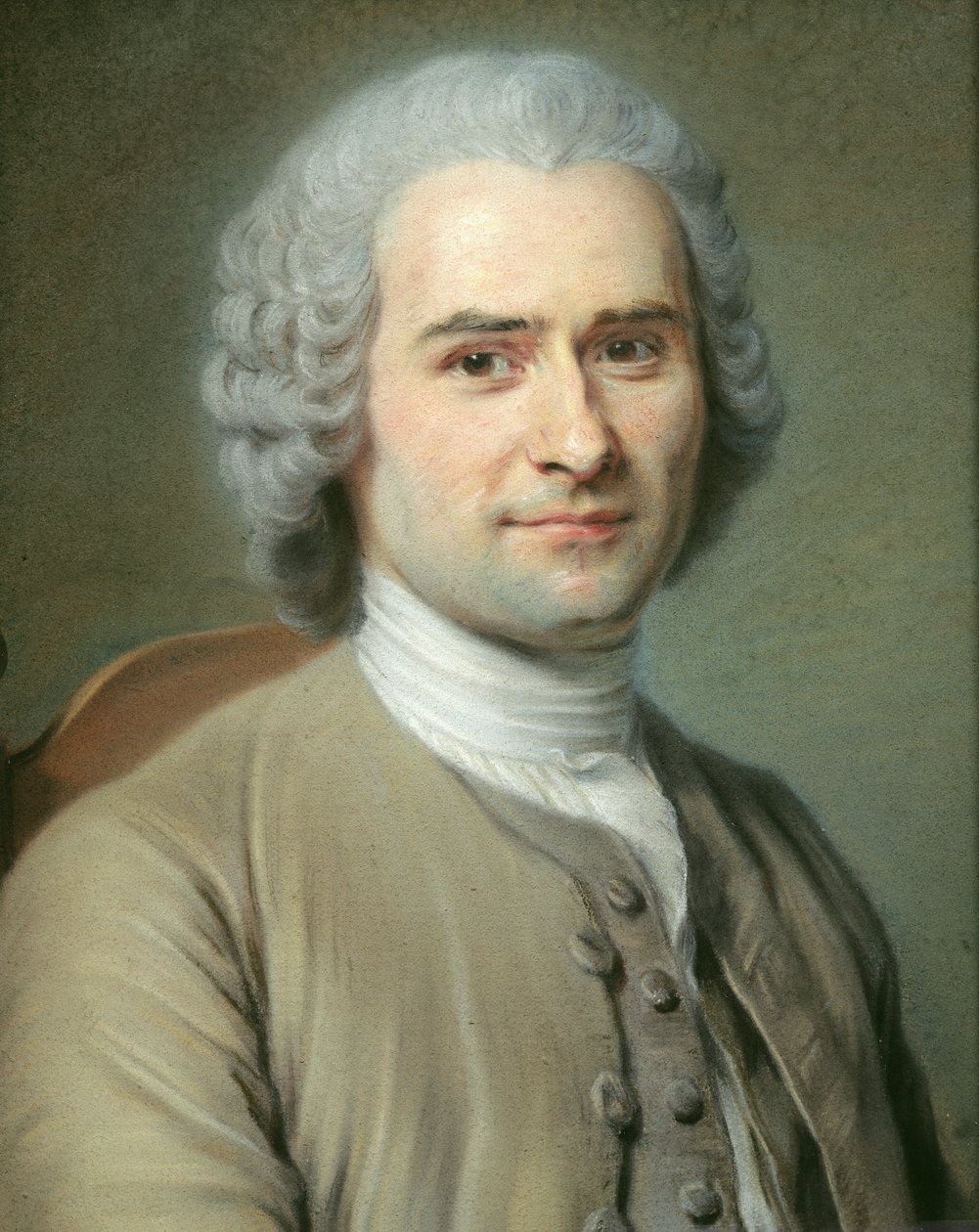 Ritratto di Jean Jacques Rousseau (1712-78) da Maurice Quentin de La Tour