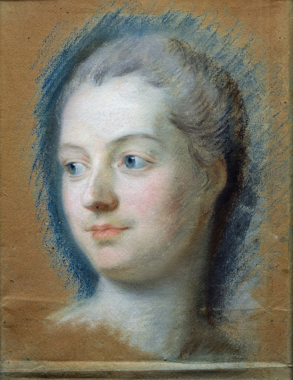 Ritratto di Madame de Pompadour (1721-64) da Maurice Quentin de La Tour