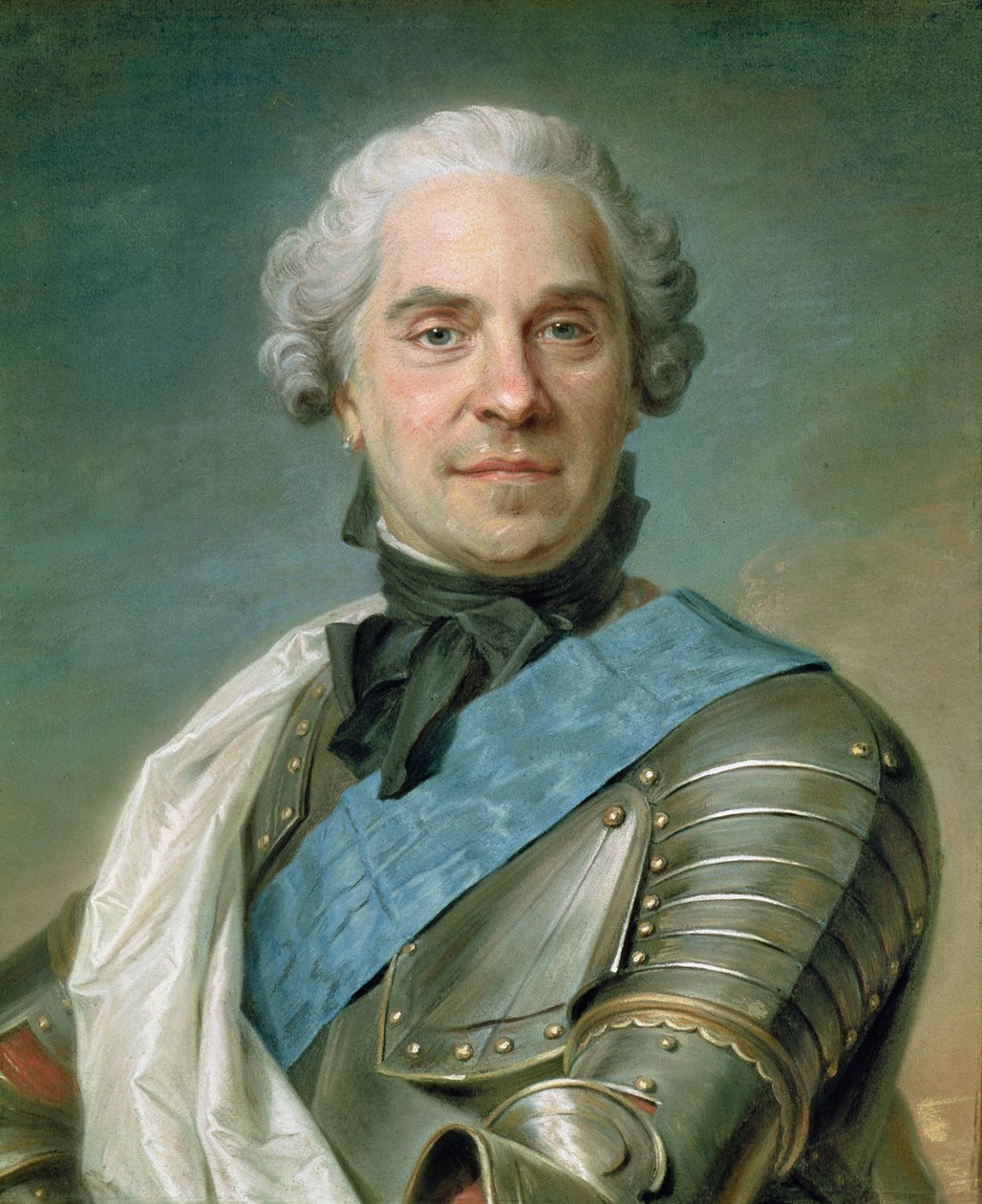 Ritratto di Maurice (1696-1750) Conte di Sassonia da Maurice Quentin de La Tour