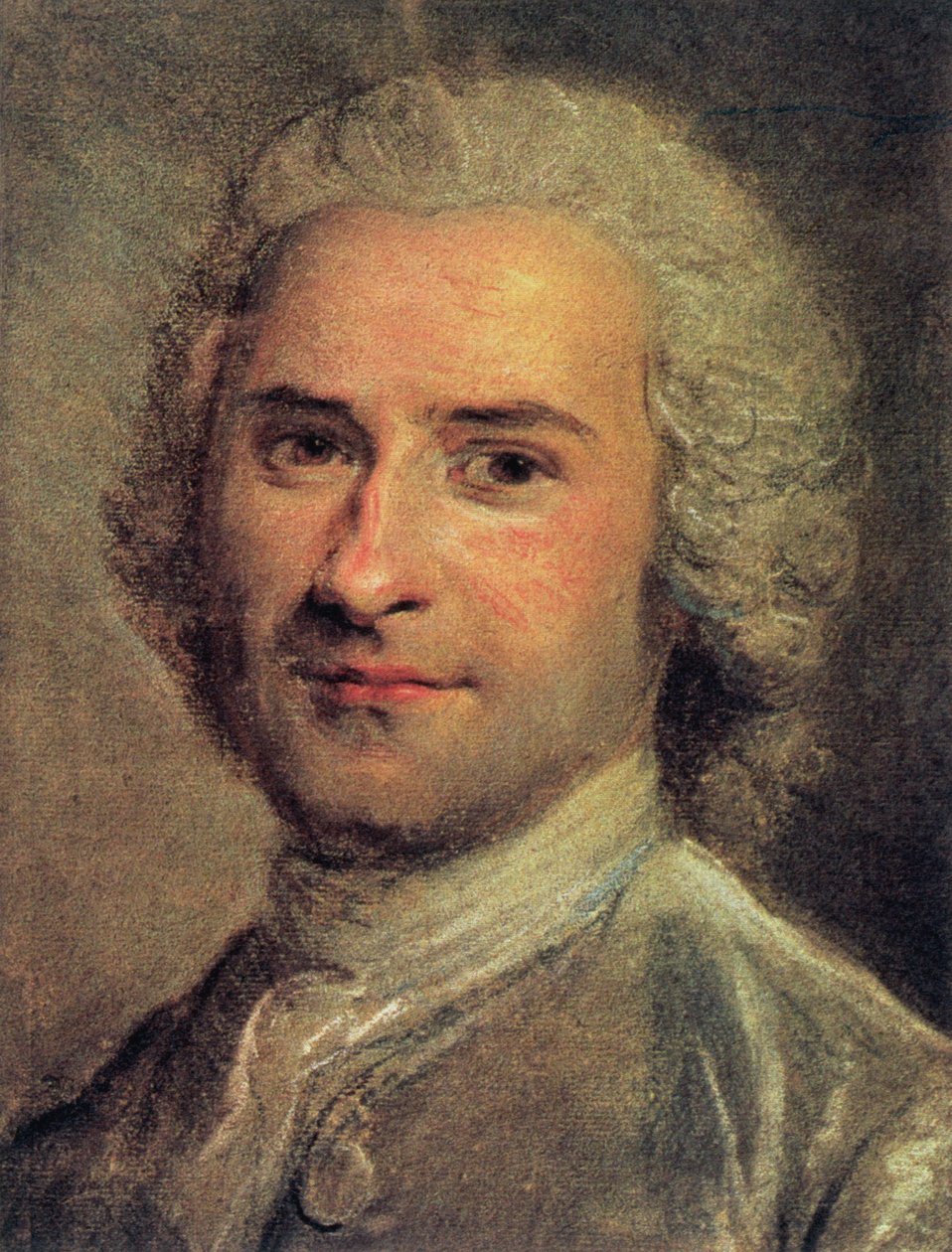 Ritratto di Jean Jacques Rousseau, 1712-78 da Maurice Quentin de La Tour