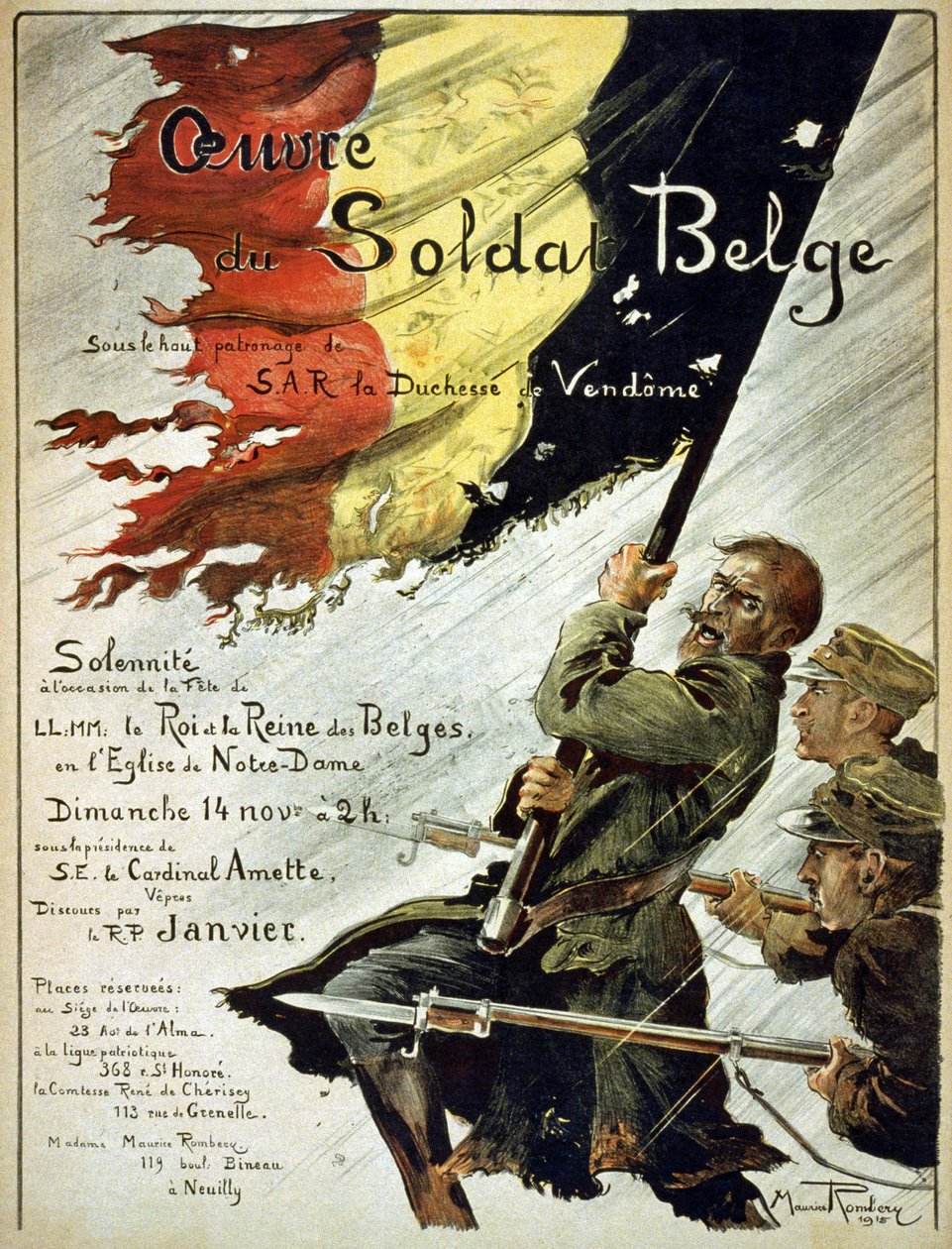 Associazione del Soldato Belga, 1915 da Maurice Romberg