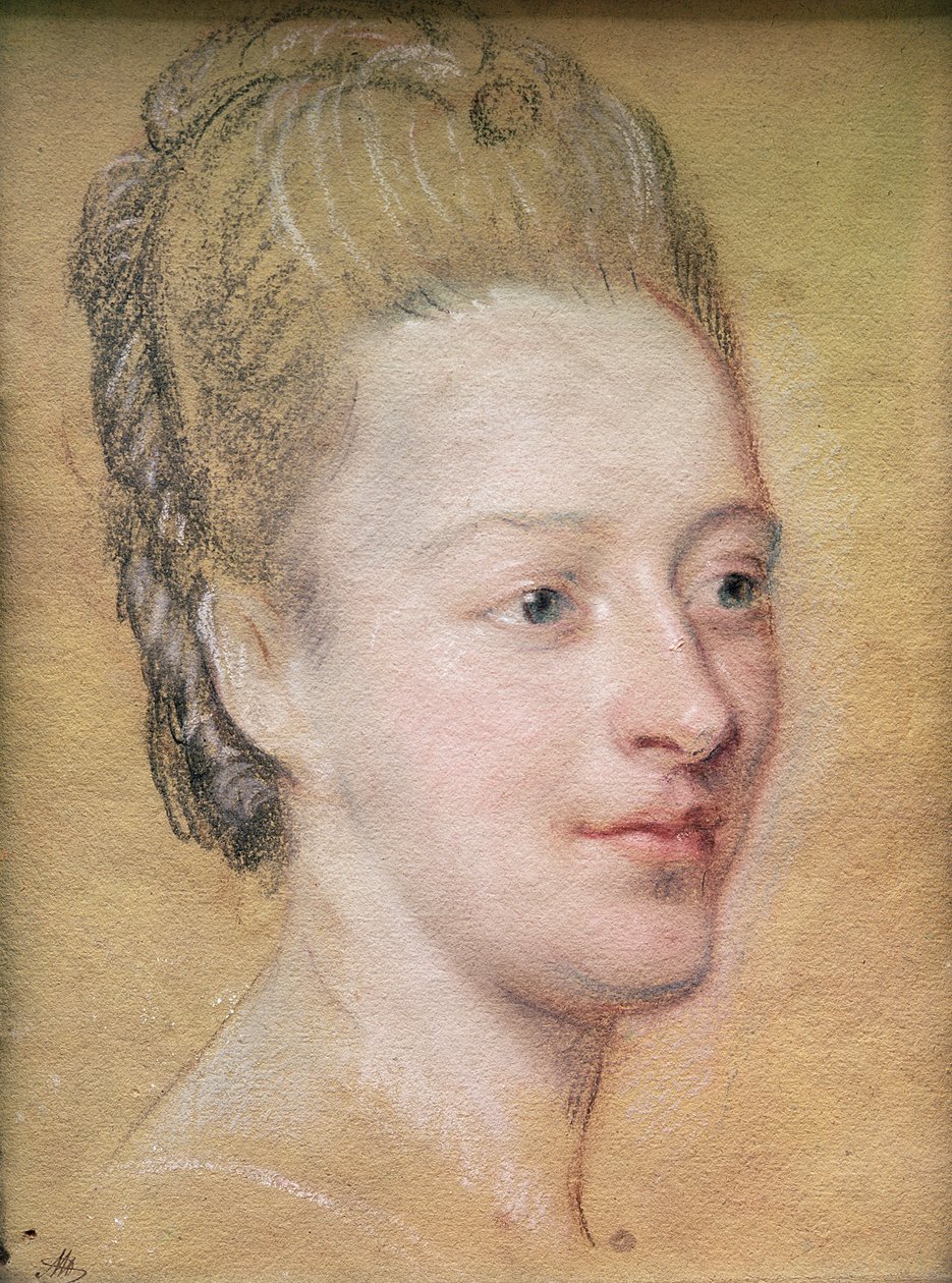 Ritratto di Isabelle de Charriere (1740-1805) Belle de Zuylen, 1766 da Maurice Quentin de La Tour