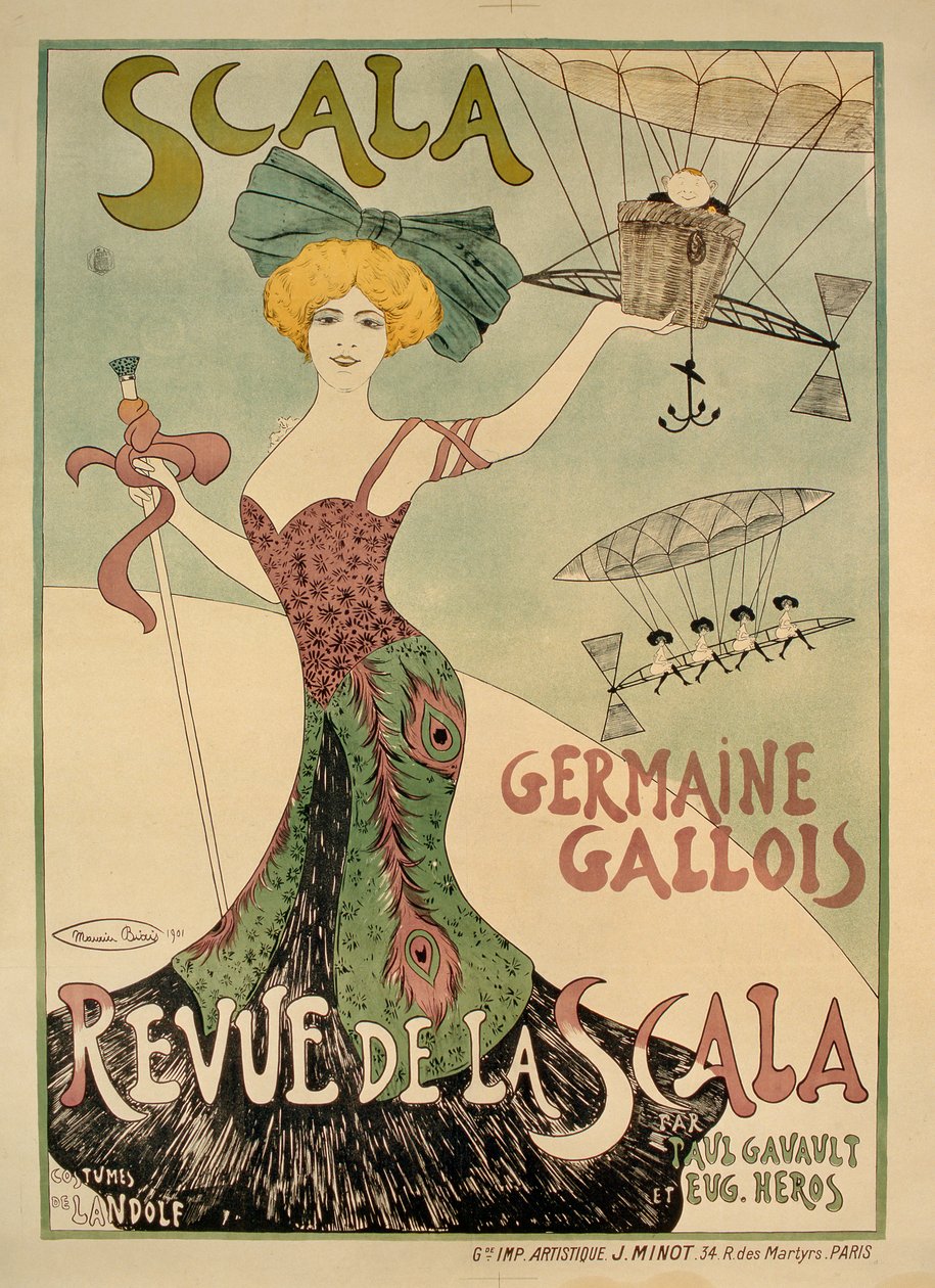 Poster della Revue de la Scala, 1901 da Maurice Biais
