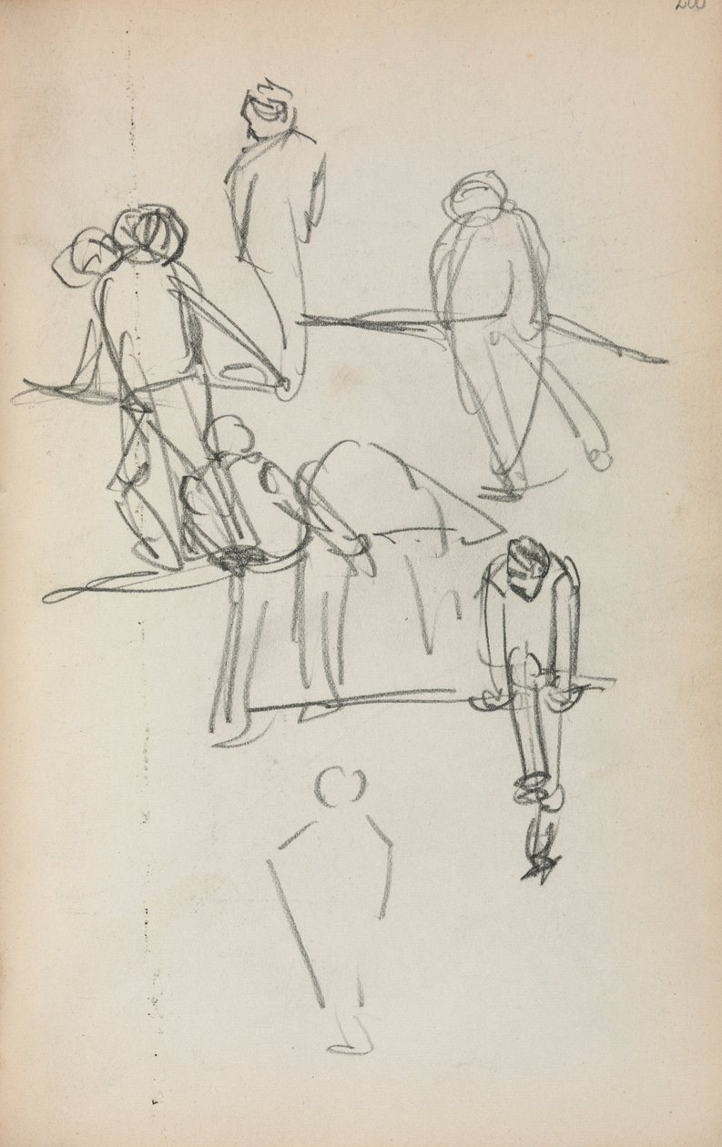 Taccuino italiano: Figure pagina 200 da Maurice Brazil Prendergast