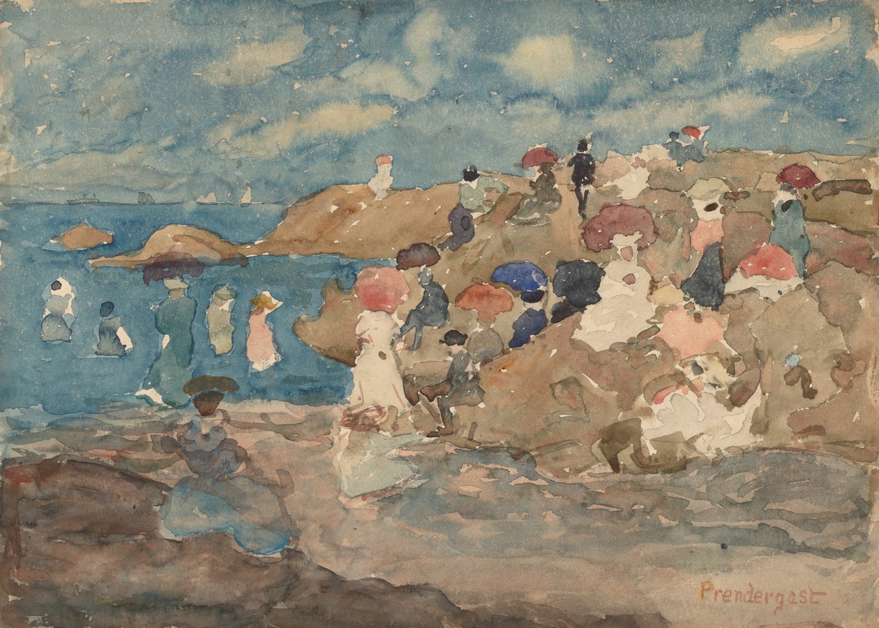 Revere Beach, c. 1896 da Maurice Brazil Prendergast