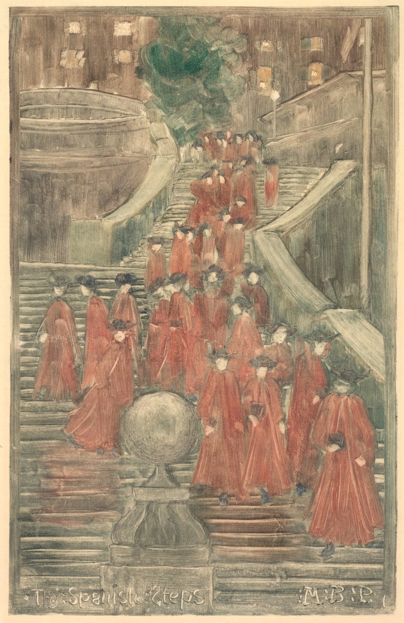 La Scalinata di Spagna da Maurice Brazil Prendergast