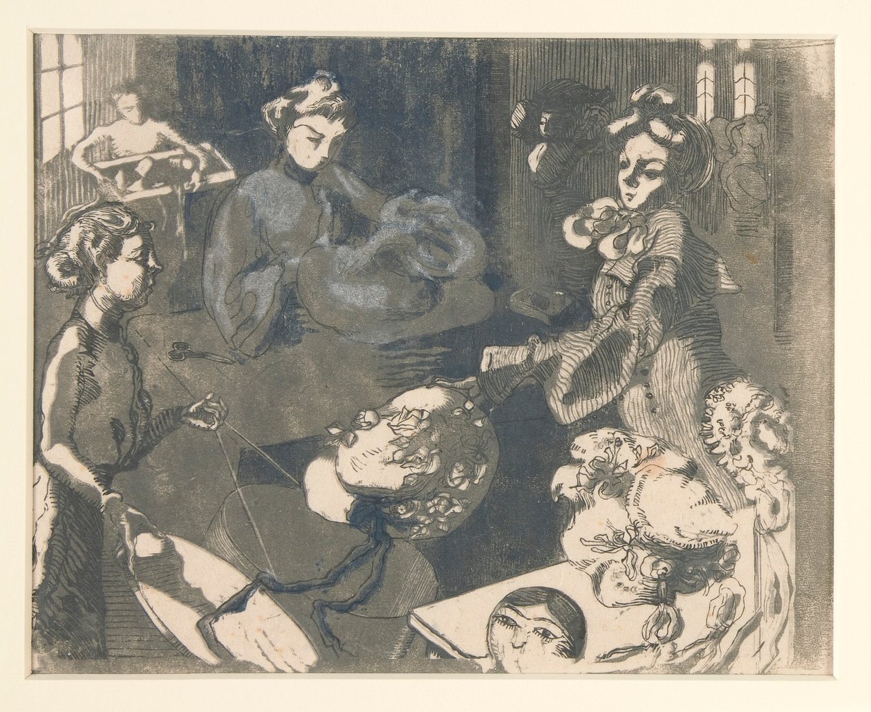 Negozio di modiste da Maurice Delcourt