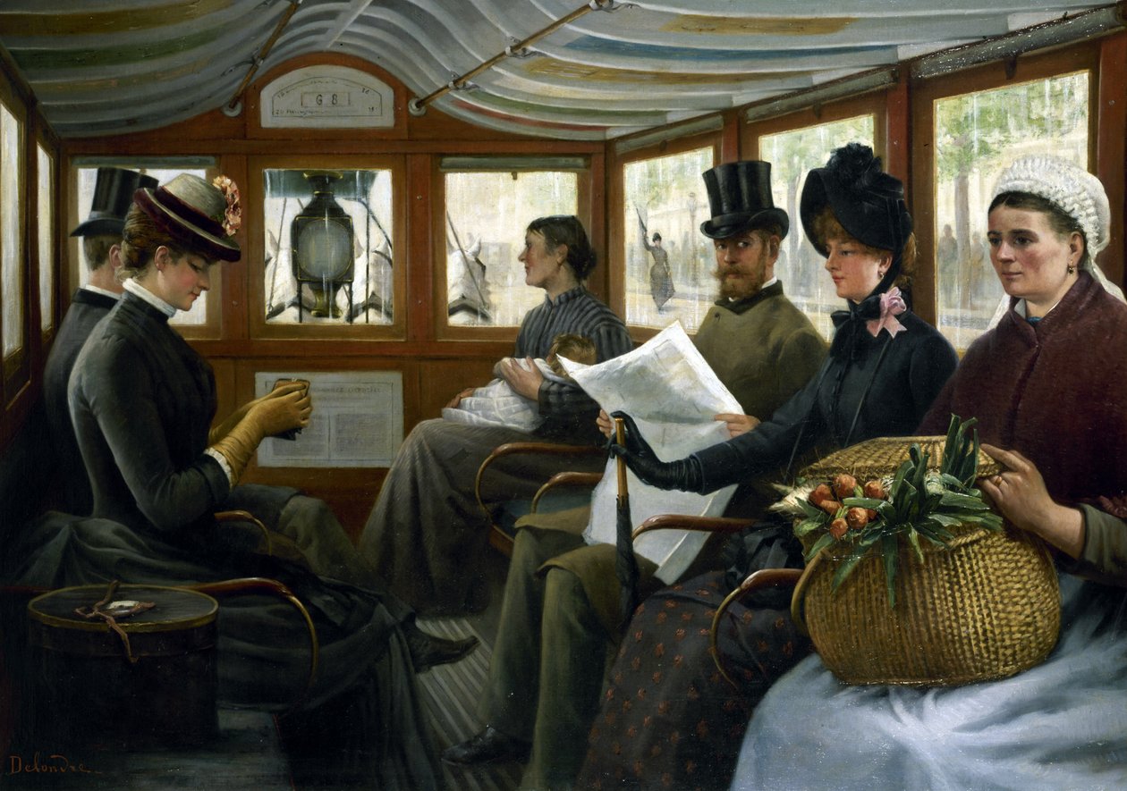 In un Omnibus, 1885 da Maurice Delondre
