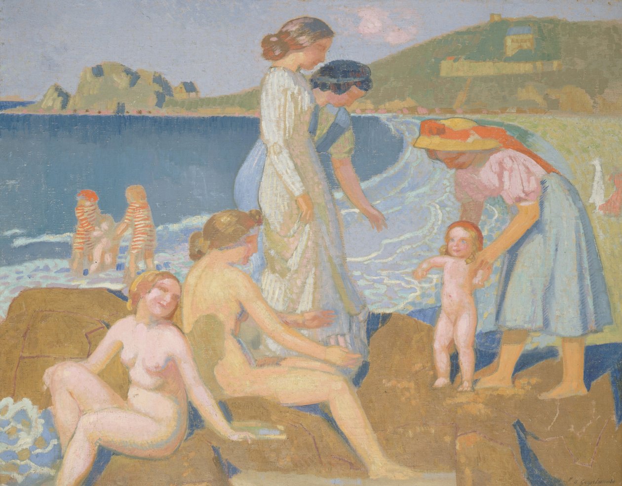 Bagnanti a Perros-Guirec, ca 1909-1912 da Maurice Denis