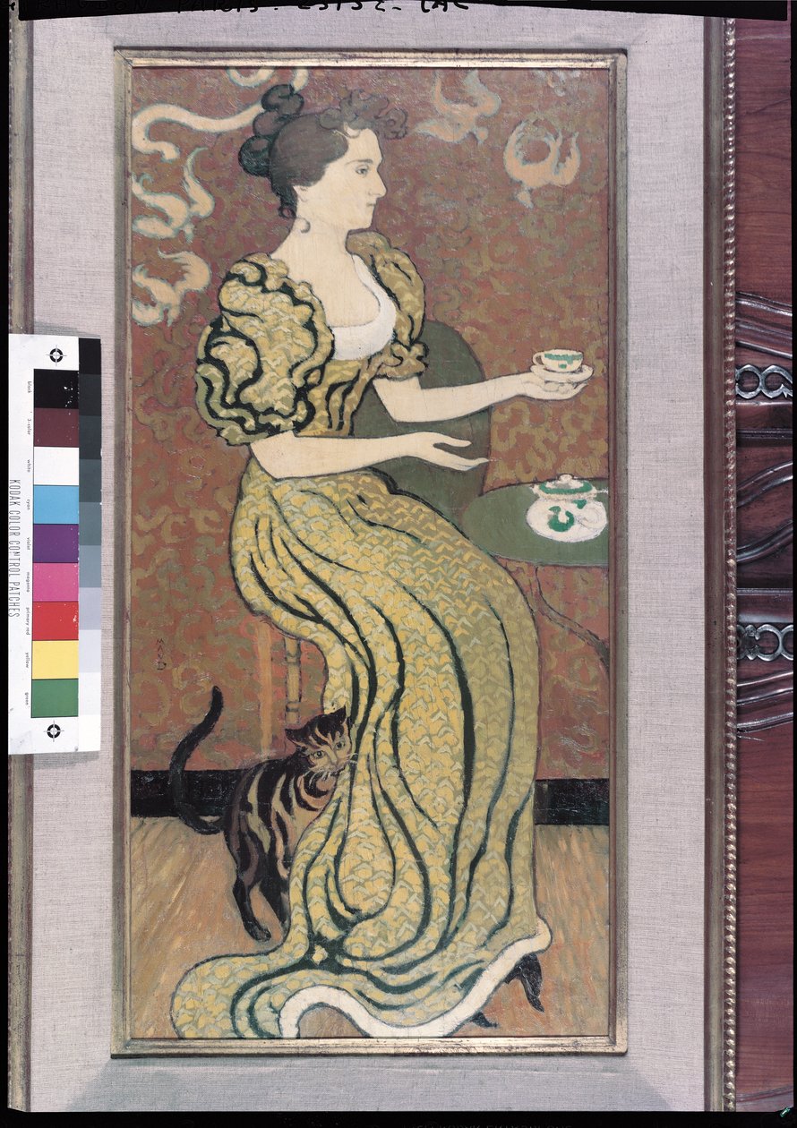 Madame Ranson e il suo gatto, c.1892 da Maurice Denis